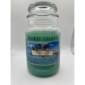 Yankee Candle Ocean‎ Water Housewarmer Candle 22 OZ Glass Classic Jar NEW Beach